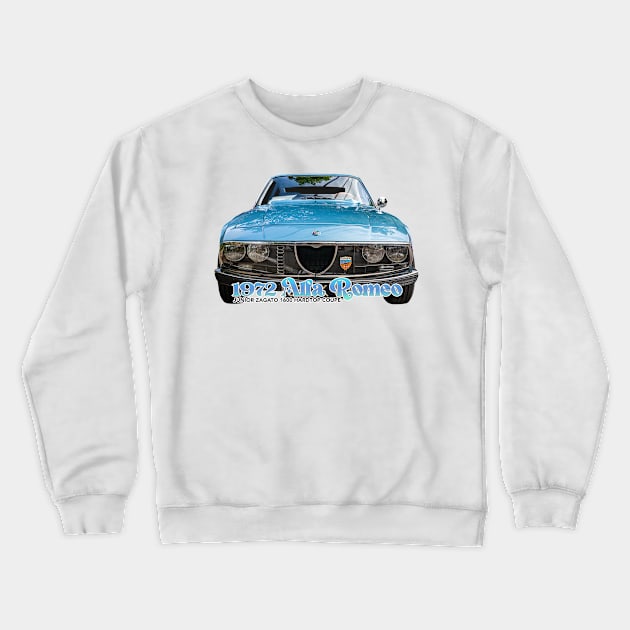 1972 Alfa Romeo Junior Zagato 1600 Hardtop Coupe Crewneck Sweatshirt by Gestalt Imagery